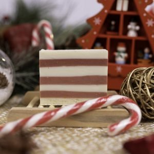 Jabón de Navidad Bastón de Caramelo (Candycane)